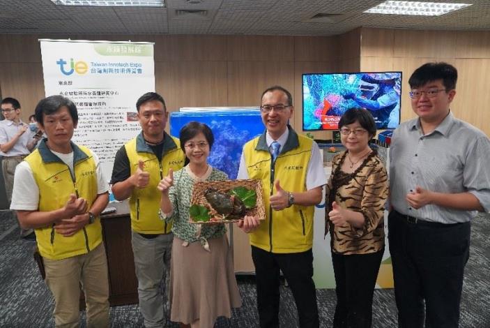 青蟹成蟹養殖管理技術獲農業部推薦參加2023台灣創新技術博覽會展前記者會提早亮相